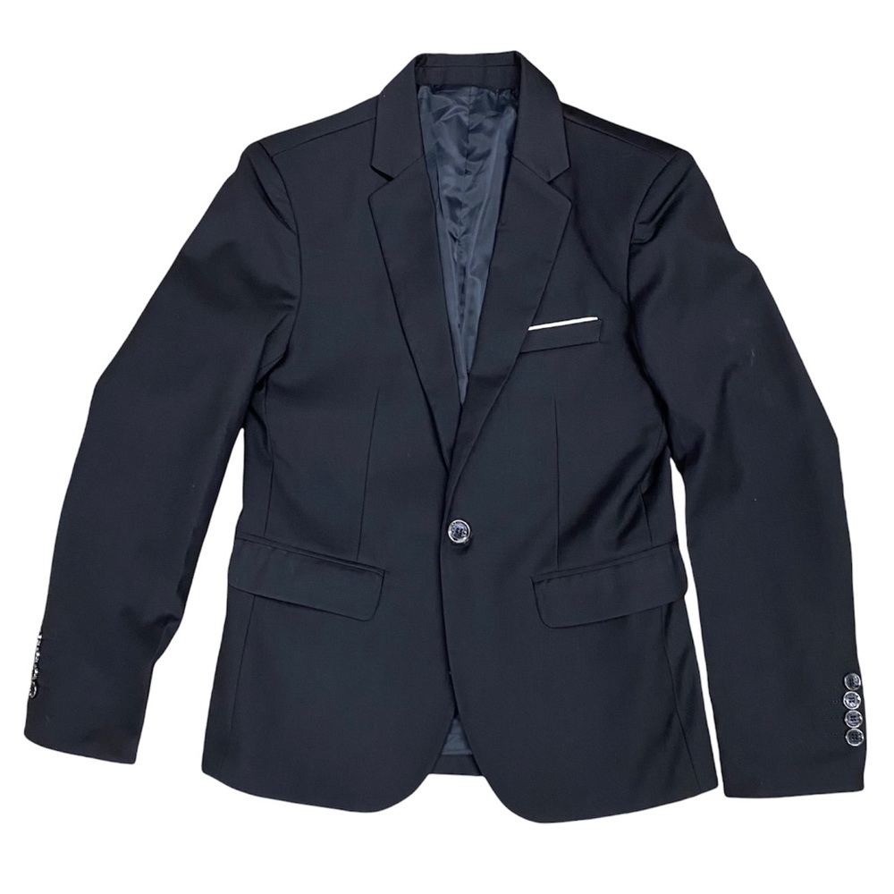 Flourodine 3 Piece Slim Fit Suit, Black
